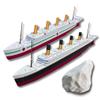 Sands Original Products 2-Pack RMS Titanic Model Ship & Britannic 1 Ft Long Assembled Titanic Toys for Kids, Historically Accurate Titanic Toy, Titanic Ship, Titanic Cake Topper, Titanic Figurine view 1