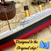 3-Pack RMS Titanic Model Ship & Britannic & Olympic 1 Ft Long Assembled Titanic Toys For Kids, Historically Accurate Titanic Toy, Titanic Ship, Titanic Cake Topper, Titanic Figurine view 4