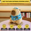 12 Inch Cute Animal Capybara Plush Toy with Tropical Shirt, Cute Animal Plush, Cute Doll Gift for Kids for Girls/Boys, Kawaii Anxiety Stuffed Animal Plushie, Bedtime Huggable Companion view 3