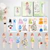 Magnetic Princess Dress Up Paper Doll, 2025 Paper Dolls Magnetic Dress Up Dolls for Girls Ages 4-7, Pretend Play Toys Magnet People Clothes Puzzles Game for Girls Imagine Set Birthday Gift (C Set) view 1