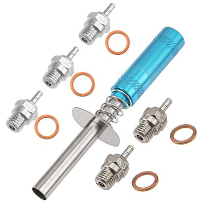 2Pcs N3 Hot Spark Glow Plugs No.3 & RC Igniter Engine Starter & RC Glow Plug #4 N4 Medium Hot Spark Nitro Engine Parts 70117