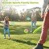 shuangjishan Toss and Catch Game for Kids: Toss and Catch Balls Set of 2 - Outdoor Catching Ball Paddle Toys for Ages 3+ Beach Paddle Ball Sets for Yard, Backyard, Summer view 2