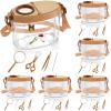 36 Pcs Bug Catcher for Kids, Bug Catching Kit with Insect Transfer, Tweezers, Magnifying Glasses, Sticks, Observation Cages, Shoulder Straps for Kids Gift(Beige) view 1