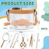 36 Pcs Bug Catcher for Kids, Bug Catching Kit with Insect Transfer, Tweezers, Magnifying Glasses, Sticks, Observation Cages, Shoulder Straps for Kids Gift(Beige) view 2