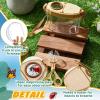 36 Pcs Bug Catcher for Kids, Bug Catching Kit with Insect Transfer, Tweezers, Magnifying Glasses, Sticks, Observation Cages, Shoulder Straps for Kids Gift(Beige) view 3