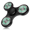 ATESSON Metal Light Up Fidget Spinner Toys, Durable Stainless Steel Bearing High Speed Silent with Fluorescent Precision Focus Anxiety Stress Relief Boredom Fidget Spinners for Kids & Adults Black view 1