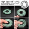 ATESSON Metal Light Up Fidget Spinner Toys, Durable Stainless Steel Bearing High Speed Silent with Fluorescent Precision Focus Anxiety Stress Relief Boredom Fidget Spinners for Kids & Adults Black view 4