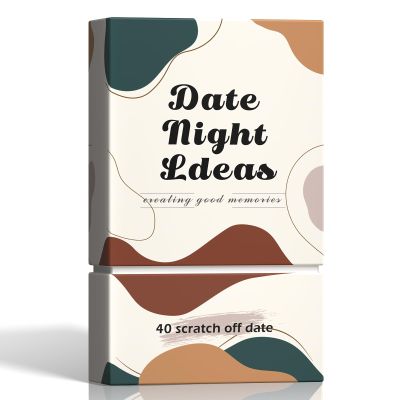 40 Scratch Off Date Night Ideas Cards, Romantic & Adventurous Engagement Couples Games Gifts, Anniversary Newlywed Wedding & Valentines Day Gifts for Him, Her, Boyfriend, Girlfriend, Husband or Wife
