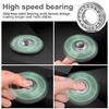 ATESSON Metal Light Up Fidget Spinner Toys, Durable Stainless Steel Bearing High Speed Silent with Fluorescent Precision Focus Anxiety Stress Relief Boredom Fidget Spinners for Kids & Adults Silver view 4