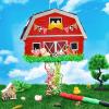 WERNNSAI Red Farm Animal Piata - Farm Baby Shower Decorations Animal Pinata Party Game for Kids Birthday Celebrations Milk Farm Party Favor Supply with Bat Blindfold view 2