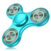 ATESSON Metal Light Up Fidget Spinner Toys, Durable Stainless Steel Bearing High Speed Silent with Fluorescent Precision Focus Anxiety Stress Relief Boredom Fidget Spinners for Kids & Adults Blue view 1