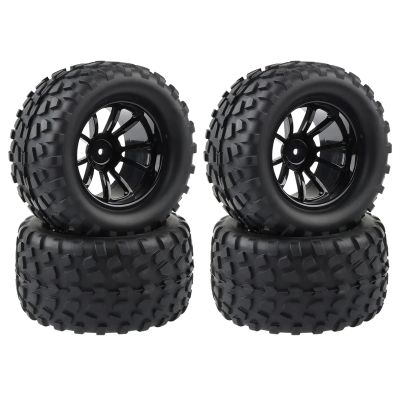 130MM 1/10 RC Monster Truck Buggy Tire Tyre Wheel Foam Inserts 12mm Hex for Redcat HSP HPI for Tamiya