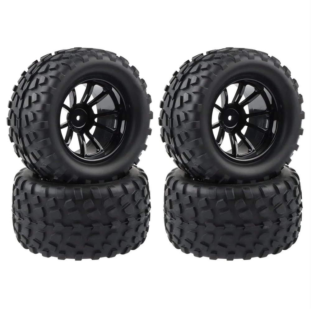 130MM 1/10 RC Monster Truck Buggy Tire Tyre Wheel Foam Inserts 12mm Hex for Redcat HSP HPI for Tamiya