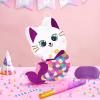 WERNNSAI Cat Piata - Kitten Mermaid Birthday Party Decorations Kids Mermaid Pinata with Blindfold and Bat for Girls Summer Under the Sea Birthday Party Supplies Game Set view 2