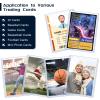 15 Pack Top Loads for Cards 3"x4" Hard Plastic Card Sleeves Baseball Card Protectors Hard Plastic Sports Card Holder for Trading Cards, Baseball Cards, Game Cards view 3