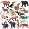 16PCS Forest Animals Baby Figures, Woodland Creatures Baby Toy Figurines, Miniature Toys Cake Toppers Cupcake Toppers Birthday Gift Educational Toys for Kids view 1