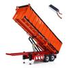 wheelfun Metal 1/14 Hydraulic Dump Trailer Electric Legs for RC Tractor Truck Car Hydraulic System Electric Lifting Legs,Compatible with Tamiya view 1