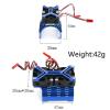 540 550 3650 3660 3670 Motor Heat Sink Cooling Fan 36mm Motor for 1/8 1/10 RC Car Axial SCX10 TRX4 Tamiya(Green) view 2