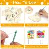 16 Pack Easter Jesus Loves Me Crafts for Kids Wooden Religious Wind Chime Crafts Kits Make Your Own Christian Crafts Wooden DIY Arts for Party School Classroom Decorations Supplies Birthday Favors view 3