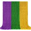 102 PCS Mardi Gras Beads, 33'' Metallic Gold Green Purple Mardi Gras Beads Necklaces Mardi Gras Necklaces Accessories Bulk Carnival Bead Necklace for Mardi Gras Parade Throws Party Decorations Favors view 1