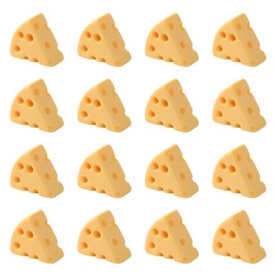140Pcs Fake Cheese, Miniature Resin Play Food for Dollhouse Decor and Tiny Things to Hide