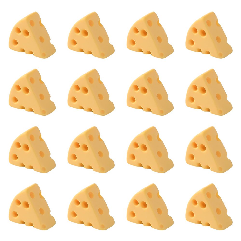 140Pcs Fake Cheese, Miniature Resin Play Food for Dollhouse Decor and Tiny Things to Hide