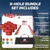 bucketgolf 9 Hole Bundle - Outdoor Golf Game for All Ages. Adults, Kids, Family. Play Anywhere. Yards, Beach, Park, Backyard. Includes 2 Right-Handed Clubs view 4