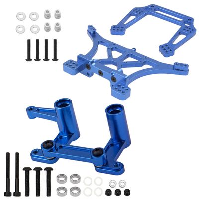 Aluminum Alloy Steering Bellcranks & Drag Link Replacement of 3743 & Metal Front & Rear Shock Tower Mounts Upgrade Part of 3638 3639