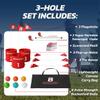 bucketgolf Original Game 3 Hole Travel Set with Clubs - #1 New Backyard Golf Game for The Yard and All Ages Adults and Kids. Beach, Park, School. (1 Right + 1 Left Club) view 4