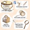 Bug Catcher for Kids Explorer Kit Kids Bug Catching Kit, Bug Catcher Kit for Kid with Binoculars, Magnifying Glass, Butterfly Kit for Aged 3+ (Brown) view 4
