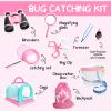 Bug Catcher for Kids Explorer Kit Kids Bug Catching Kit, Bug Catcher Kit for Kid with Binoculars, Magnifying Glass, Butterfly Kit for Girls Aged 3+(Pink) view 2