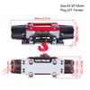 1/10 Scale RC Winch, Metal Dual Motor Simulated Winch for 1/8 and 1/10 RC Crawler TRX4 SCX10 RC4WD D90 KM2 Redcat YK4082 Upgrades view 4