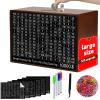 10000 Savings Challenge Box Wooden Money Saving Box 10,000 Dollar Cash Box Kakeibo Money Box Coin Digital Piggy Bank Cash Vault Bank 10k Smash, Caja De Ahorros 10000Brown 9.1 x 6.7 x 3.2 Inches view 1