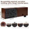 10000 Savings Challenge Box Wooden Money Saving Box 10,000 Dollar Cash Box Kakeibo Money Box Coin Digital Piggy Bank Cash Vault Bank 10k Smash, Caja De Ahorros 10000Brown 9.1 x 6.7 x 3.2 Inches view 2