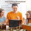 10000 Savings Challenge Box Wooden Money Saving Box 10,000 Dollar Cash Box Kakeibo Money Box Coin Digital Piggy Bank Cash Vault Bank 10k Smash, Caja De Ahorros 10000Brown 9.1 x 6.7 x 3.2 Inches view 3