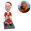 Christmas Custom Bobblehead Figurine,Just Based on Your Face Photo,Female Handmade Bobbleheads Customized Figurine as a Gift for Christmas Gifting view 2