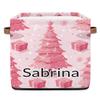 Voloreju Kids Custom Christmas Gifts Storage Basket Organizer with Handles for Boys Girls Personalized Kitchen Storage Basket with Name Square Laundry Hamper view 1