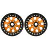 2PCS 1.9 Inch Wheels RC Car Aluminum Beadlock Rim Hub for hsp, redcat, hpi, axial Brand car (Black Gold) view 4