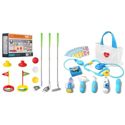 Liberry Toys for Toddler Boys Girls Aged 3 4 5-Toy Doctor Kit and Kids Golf Clubs