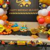 17 Pack Construction Vehicles Cake Toppers Set Road Sign Tower Digger Cupcake Toppers Acrylic Number 2 Cake Picks for Construction Theme Baby Shower Kids 2nd Birthday Party Cake Decorations Supplies view 3
