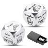 Bachelor Bachelorette Party Games, 2 Pcs Fast Food Decision Dice, Valentines Day Gifts for Husband Wife Boyfriend Girlfriend, Qwixx Dice Game, Valentine's Day Gifts for Women Men, Couple Gift for Him view 1