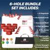 bucketgolf Game 6 Hole Bundle with Clubs - The Best Backyard Golf Game for All Ages and Levels Adults, Kids, Families, Schools, Yards, Parks, Beaches, Vacation. (4 Clubs (4 RH)) view 4