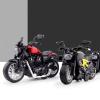 Collection Motorcycle Model Light & Sound Effect Diecast Birthday Gift 1/14 for Harley Alloy(Red) view 4