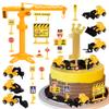 17 Pack Construction Vehicles Cake Toppers Set Acrylic Number 1 Cake Picks Road Sign Tower Digger Cupcake Toppers for Construction Theme Baby Shower Kids 1st Birthday Party Cake Decorations Supplies view 1