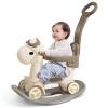 4 in 1 Rocking Horse for Toddlers 1-3 Years Old, Baby Rocking Toy Fun Birthday Gift for 1+ Kids, Ride on Toy with Guard Rails, Detachable Balance Board and FootrestBalance Bike with Push Handle view 1