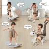4 in 1 Rocking Horse for Toddlers 1-3 Years Old, Baby Rocking Toy Fun Birthday Gift for 1+ Kids, Ride on Toy with Guard Rails, Detachable Balance Board and FootrestBalance Bike with Push Handle view 2