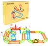 TEPSMIGO Toy Aehicle Track Sets and Roadways and Accessories therefor, Construction Car and Flexible Track Playset Create A Engineering Road Games Best Gift for Children's Toys for 3 4 5 6