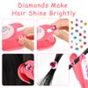 Hair Gem Stamper Kit for Girls, Bling Hair Jewels with Sparkling Diamonds, Fun Hair Styling Tool & Creative Play Toy, Birthday Gift for Kids Ages 4-12 view 3