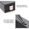 Backgammon Set Portable Travel, Folding Chess Board Game with PU Leather, Business Entertainment Strategy Game, Suitable for Adults and Kids, Black (Black) view 4