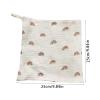 5Pcs Cotton Handkerchief Face Towel 4-Layer Soft Absorbent Drooling Bib Mouth Wipe Cloth for Bathing and Feeding view 4